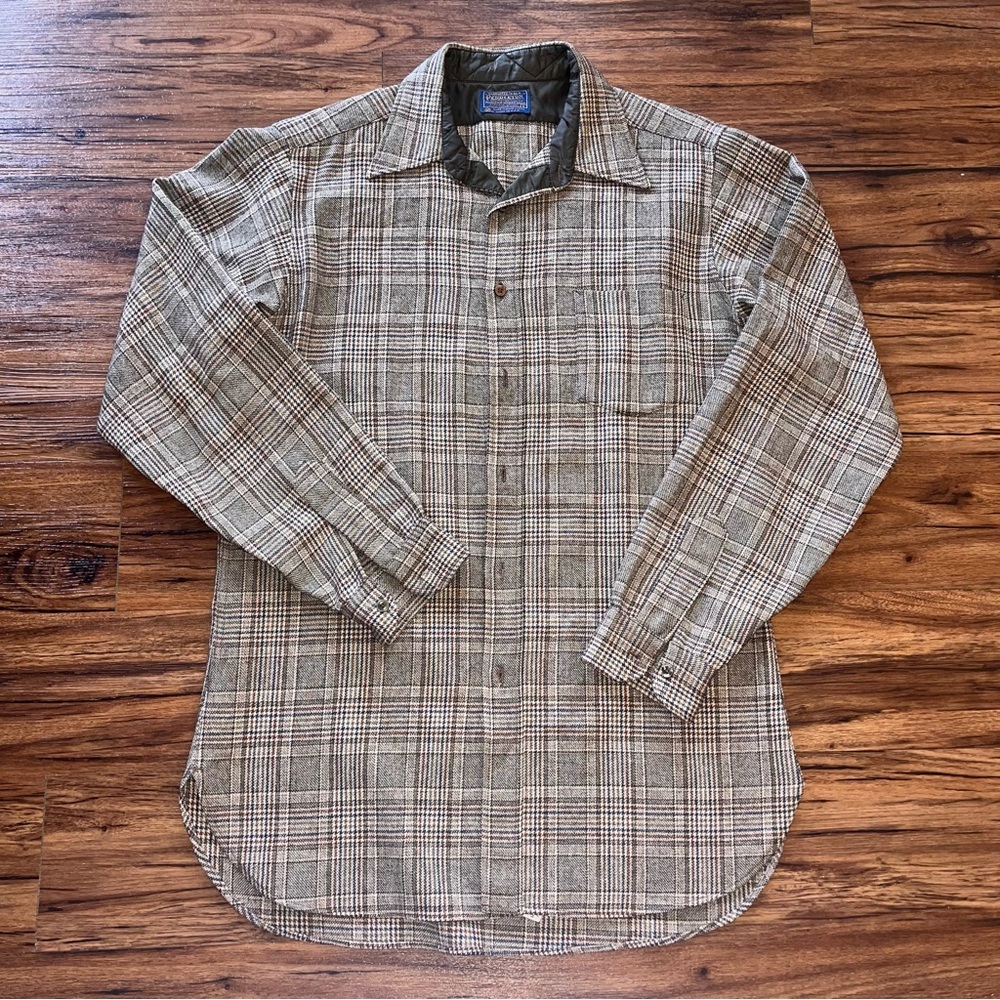 Vintage PENDLETON Wool Size Large Shirt Button Up Country Traditionals P…